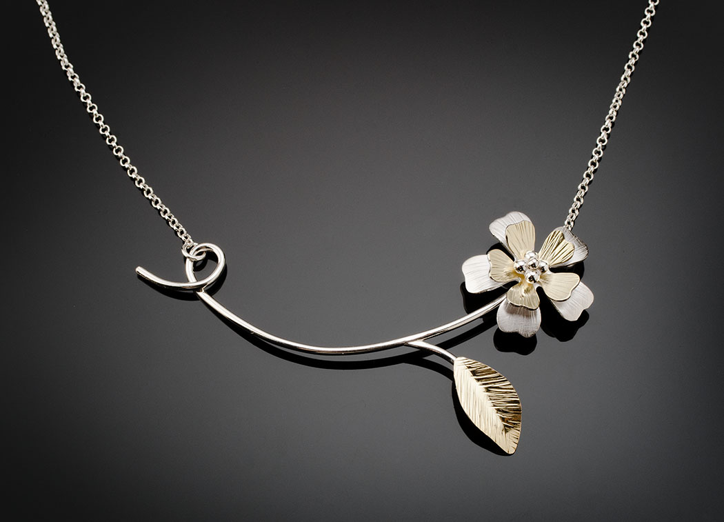 Cherry Blossom Necklace | Flower Pendant | Sakura Flower Necklace